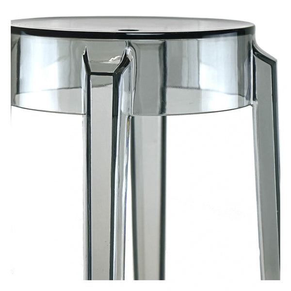 Fusion Living Ghost Style Low Stool Smoke Grey - 46.5cm