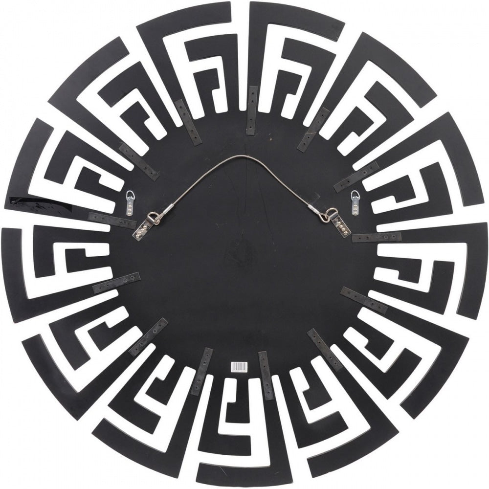Art Deco Aztec Style Large Circular Mirror
