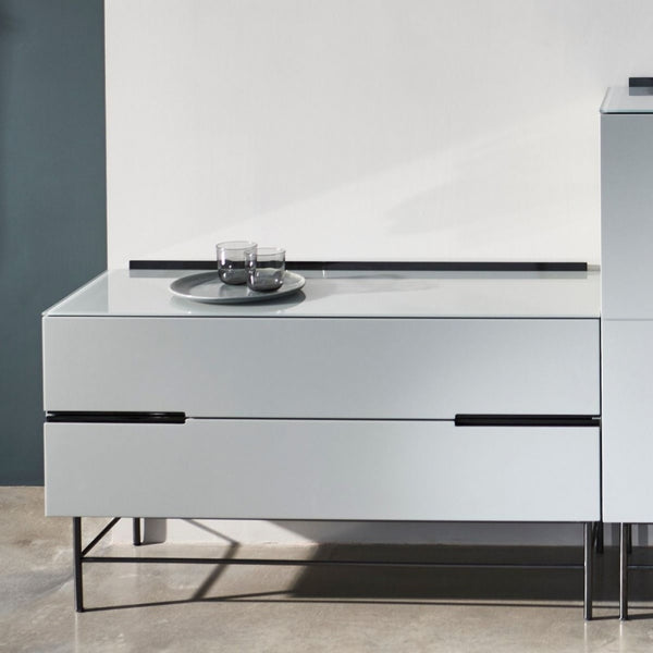 Sleek - Contemporary Two Door Low Sideboard With Various Colour Options