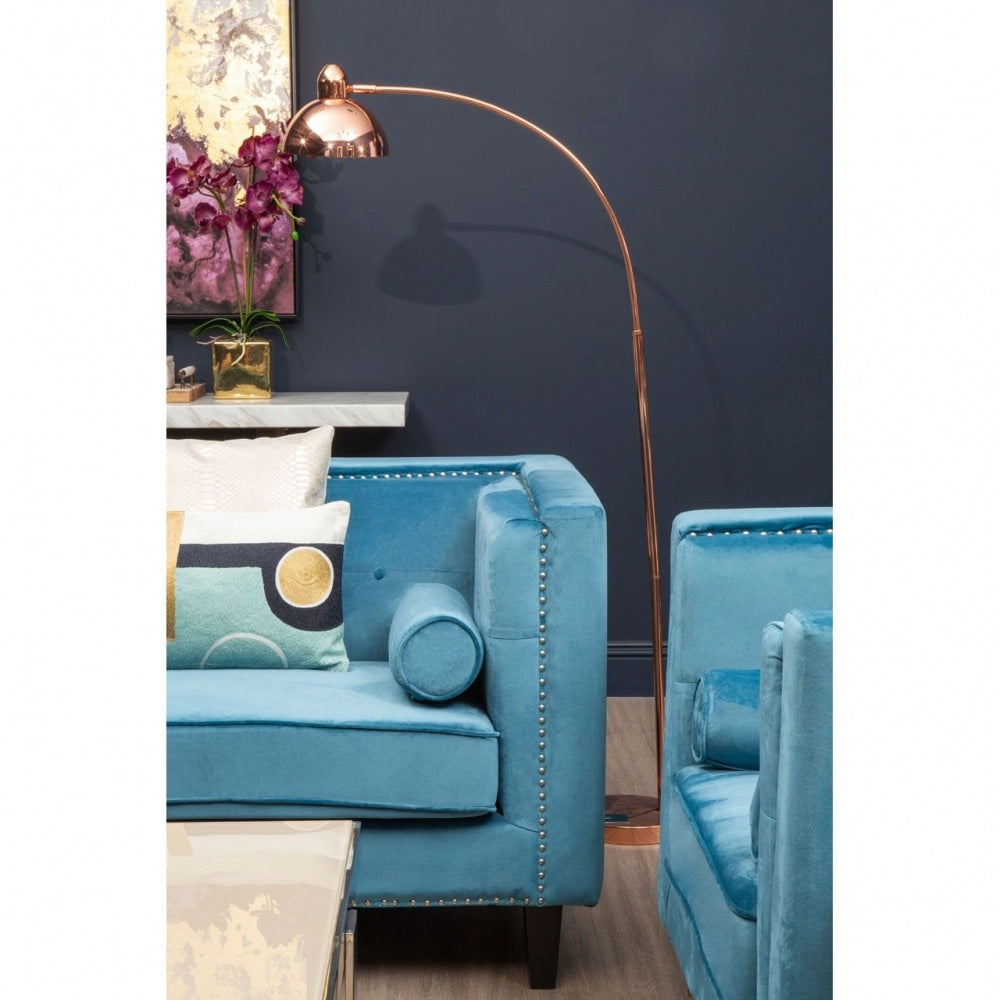 Arched Copper Floor Lamp