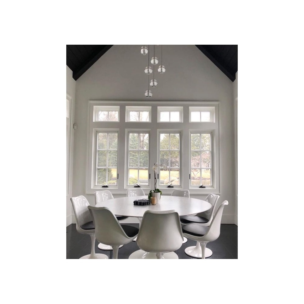 White and Grey PU Chelsea Side Chair