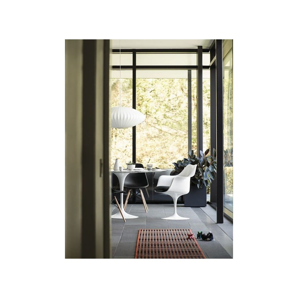 White and Black PU Chelsea Armchair
