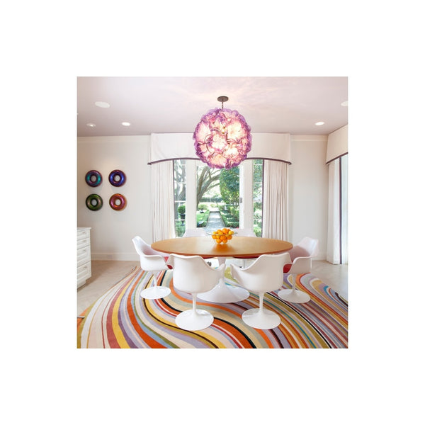 White and Red PU Chelsea Armchair