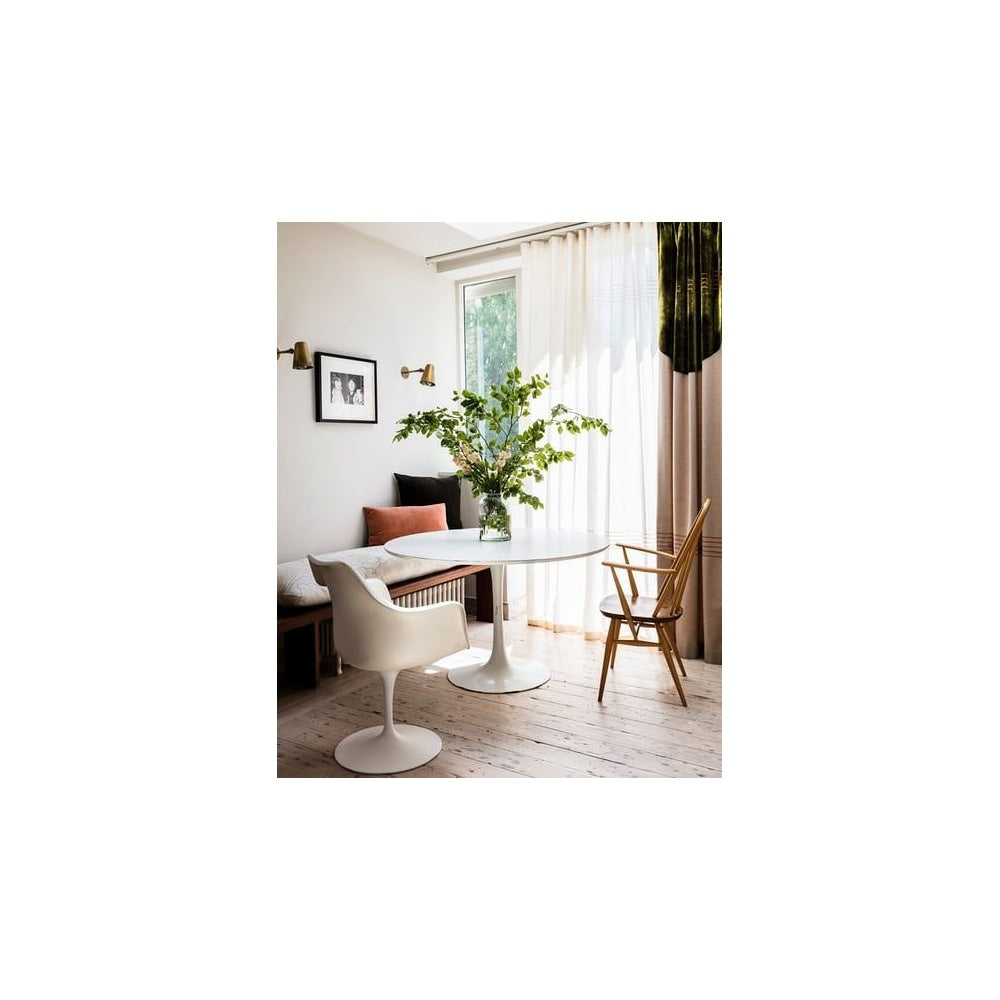 White and Purple PU Chelsea Armchair