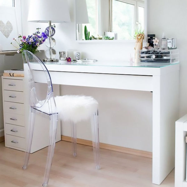 Crystal Clear Ghost Style Plastic Victoria Dining Chair