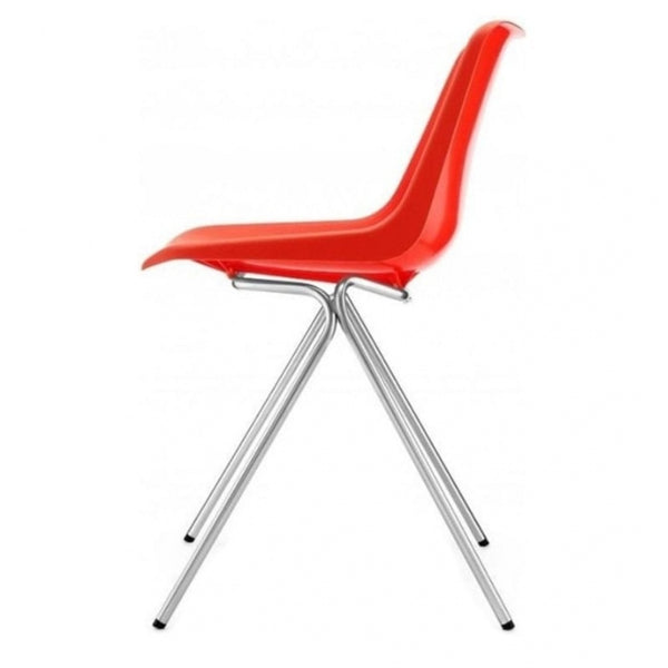 Bright Orange Robin Day Poly Side Plastic Chair