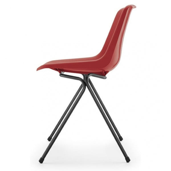 Red Robin Day Poly Side Plastic Chair