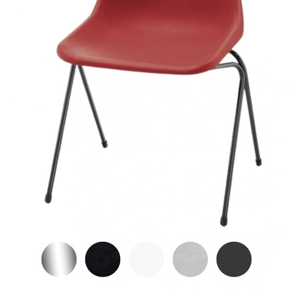 Red Robin Day Poly Side Plastic Chair