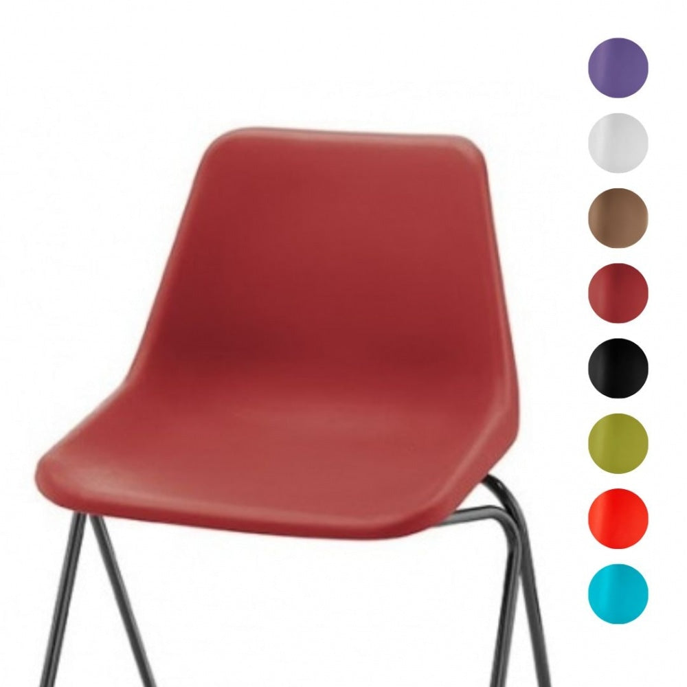 Red Robin Day Poly Side Plastic Chair