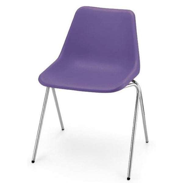 Lavender Robin Day Poly Side Plastic Chair
