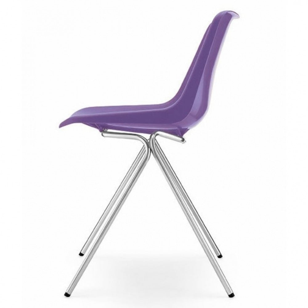 Lavender Robin Day Poly Side Plastic Chair