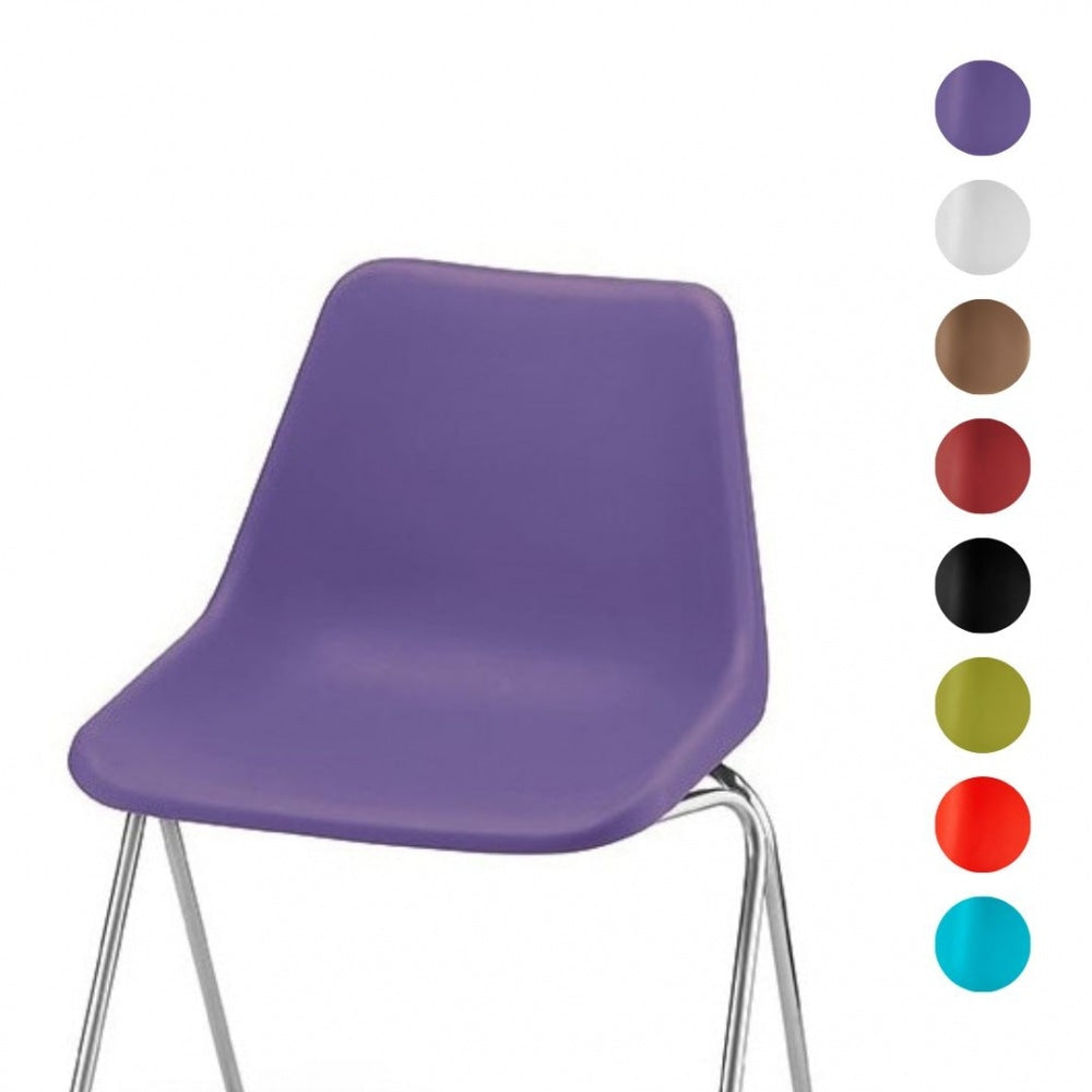 Lavender Robin Day Poly Side Plastic Chair