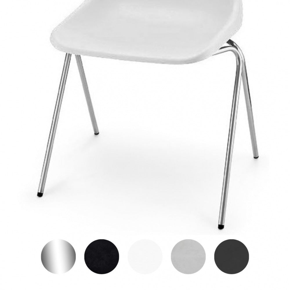 White Robin Day Poly Side Plastic Chair