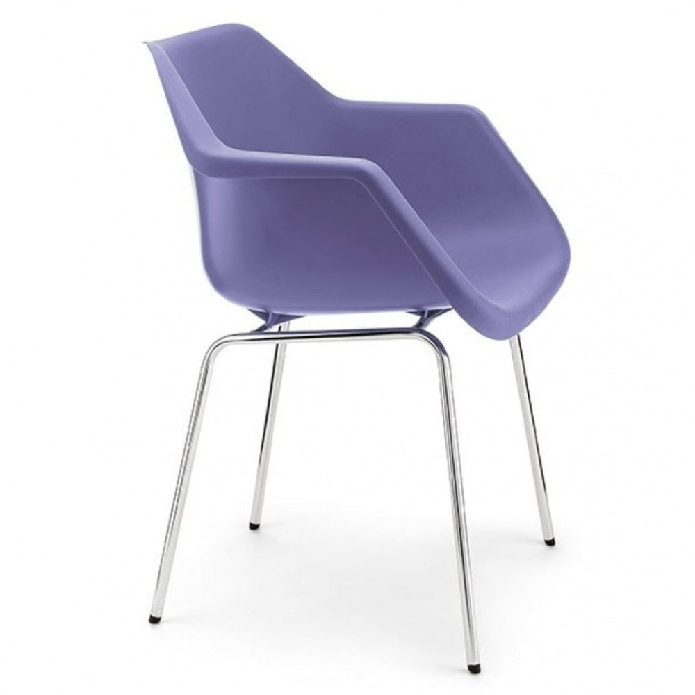 Lavender Robin Day Plastic Armchair