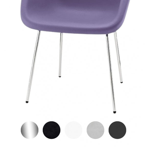Lavender Robin Day Plastic Armchair