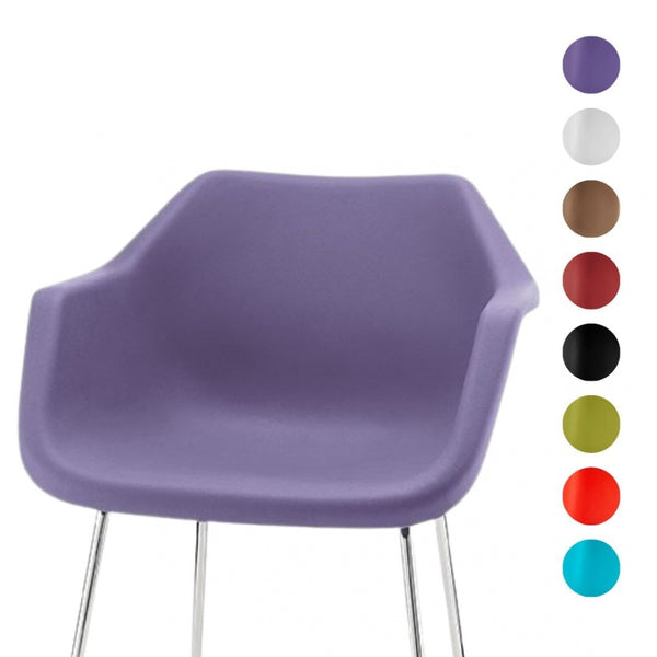 Lavender Robin Day Plastic Armchair