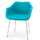 Bright Blue Robin Day Plastic Armchair
