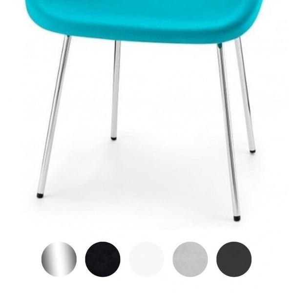 Bright Blue Robin Day Plastic Armchair