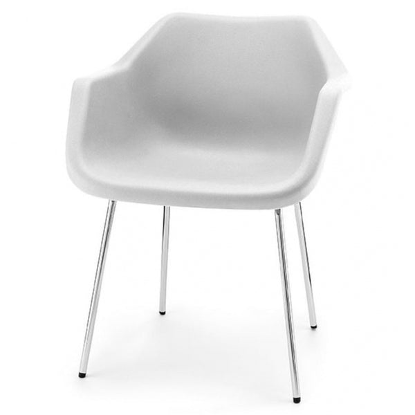 White Robin Day Plastic Armchair