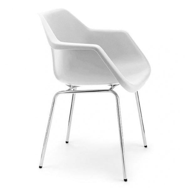 White Robin Day Plastic Armchair
