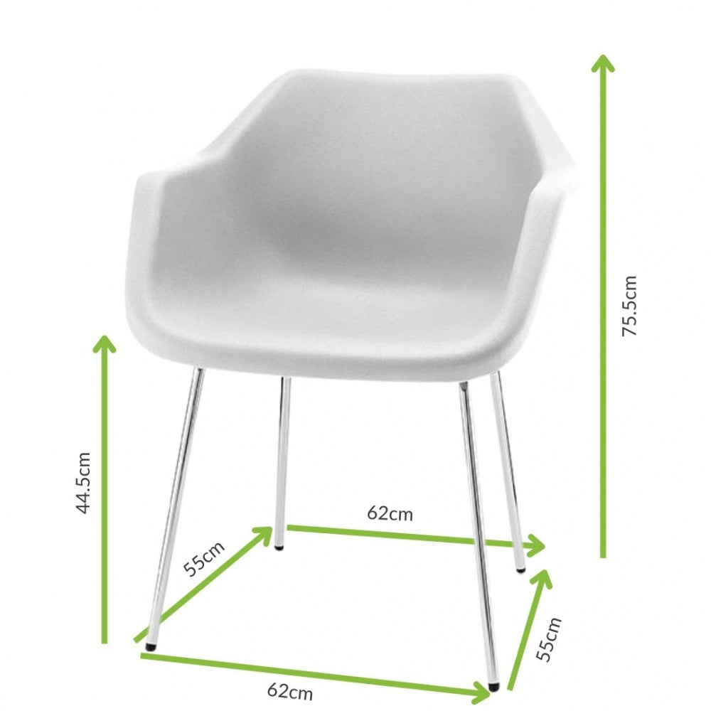 White Robin Day Plastic Armchair