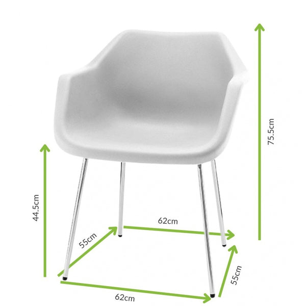 White Robin Day Plastic Armchair