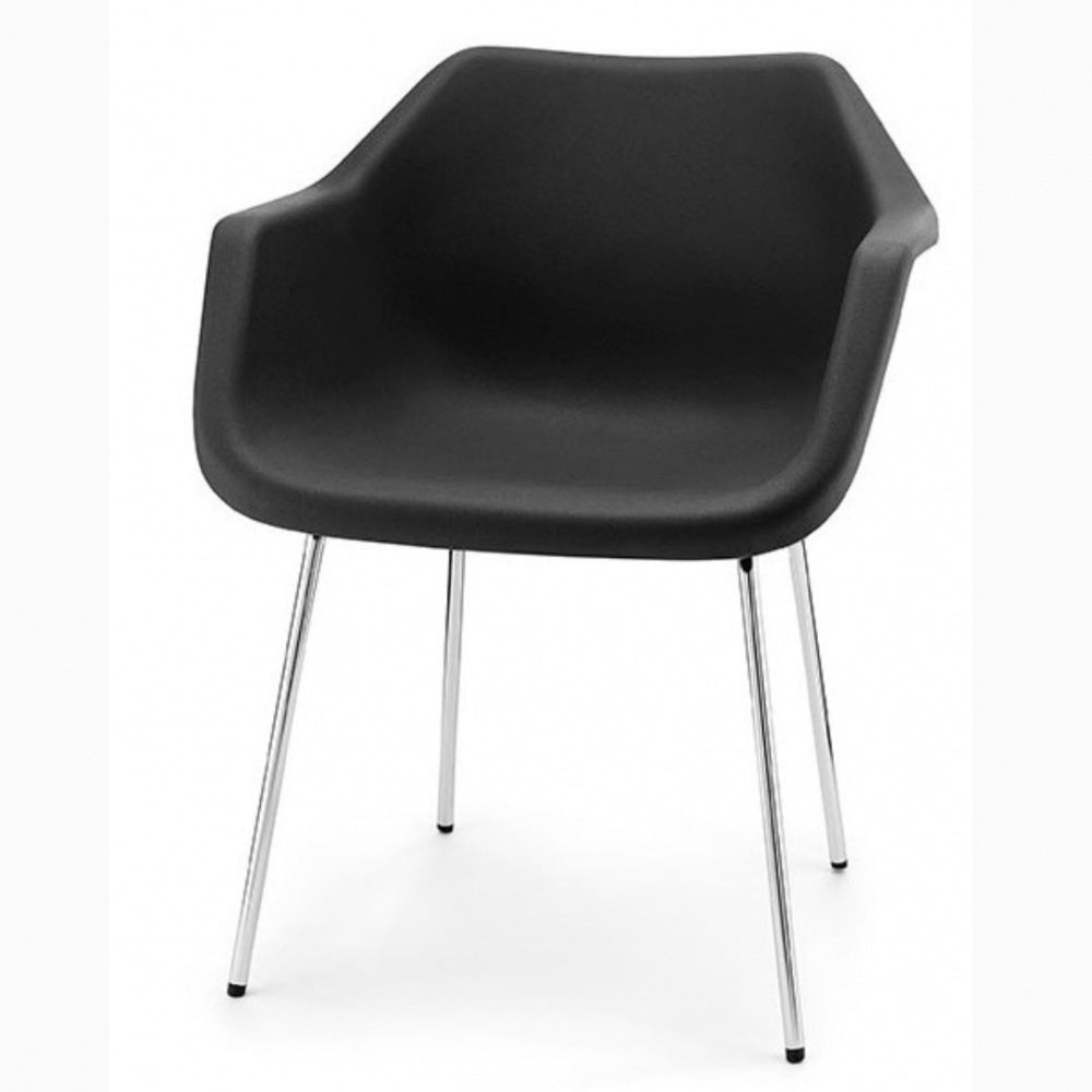 Black Robin Day Plastic Armchair