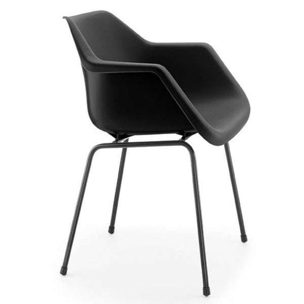 Black Robin Day Plastic Armchair
