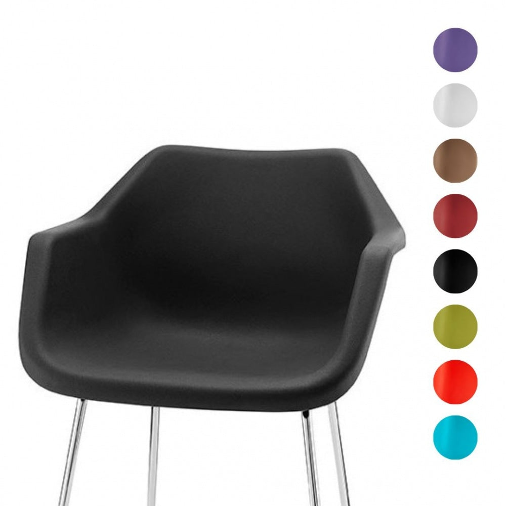 Black Robin Day Plastic Armchair