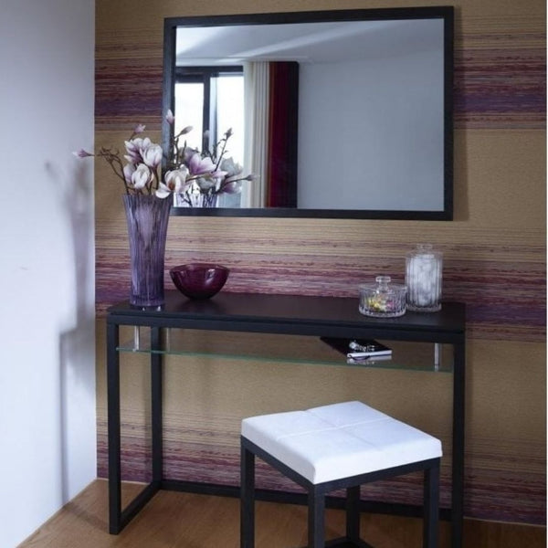 Luxurious Wenge and Glass Large Console Table