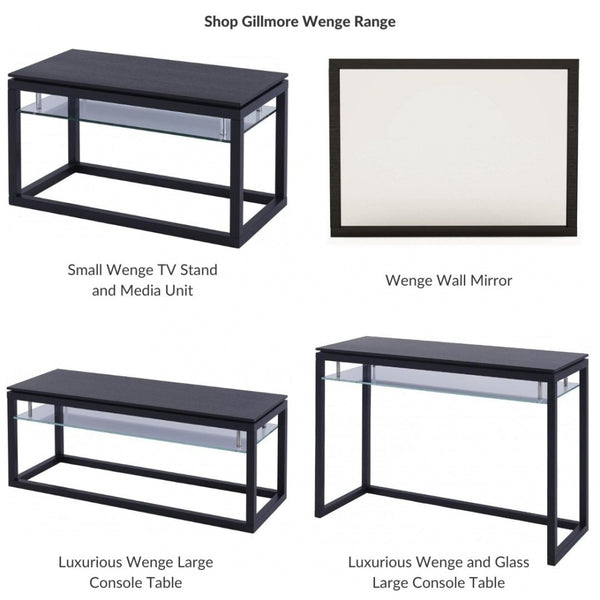 Luxurious Wenge and Glass Large Console Table