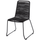 Black Natural Rope Chair With Black Iron Legs