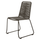 Grey Natural Rope Chair With Black Iron Legs