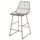 Geometric Bronze Metal Wire Barstool