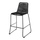 Black Natural Rope Barstool With Black Iron Legs