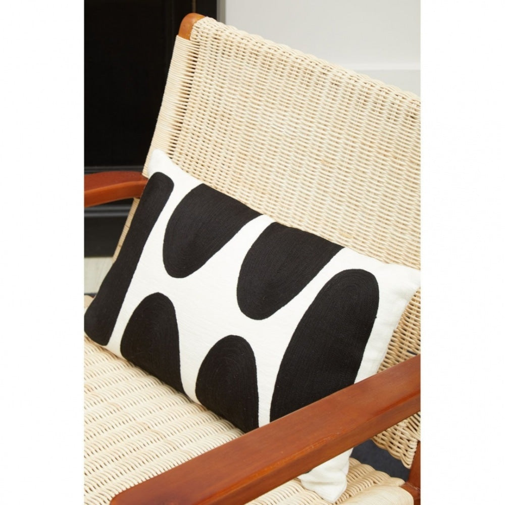 Natural Rattan And Mahogany Wood Reclined Armchair