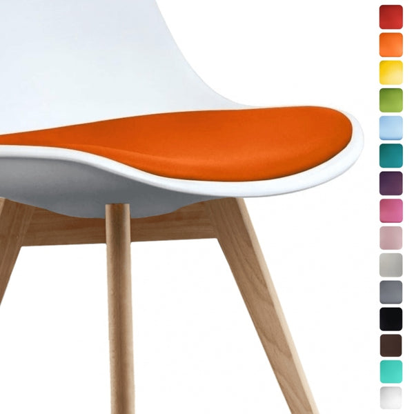 *SPARE* Soho Orange PU Cushion for Fusion Living Soho Dining Chairs