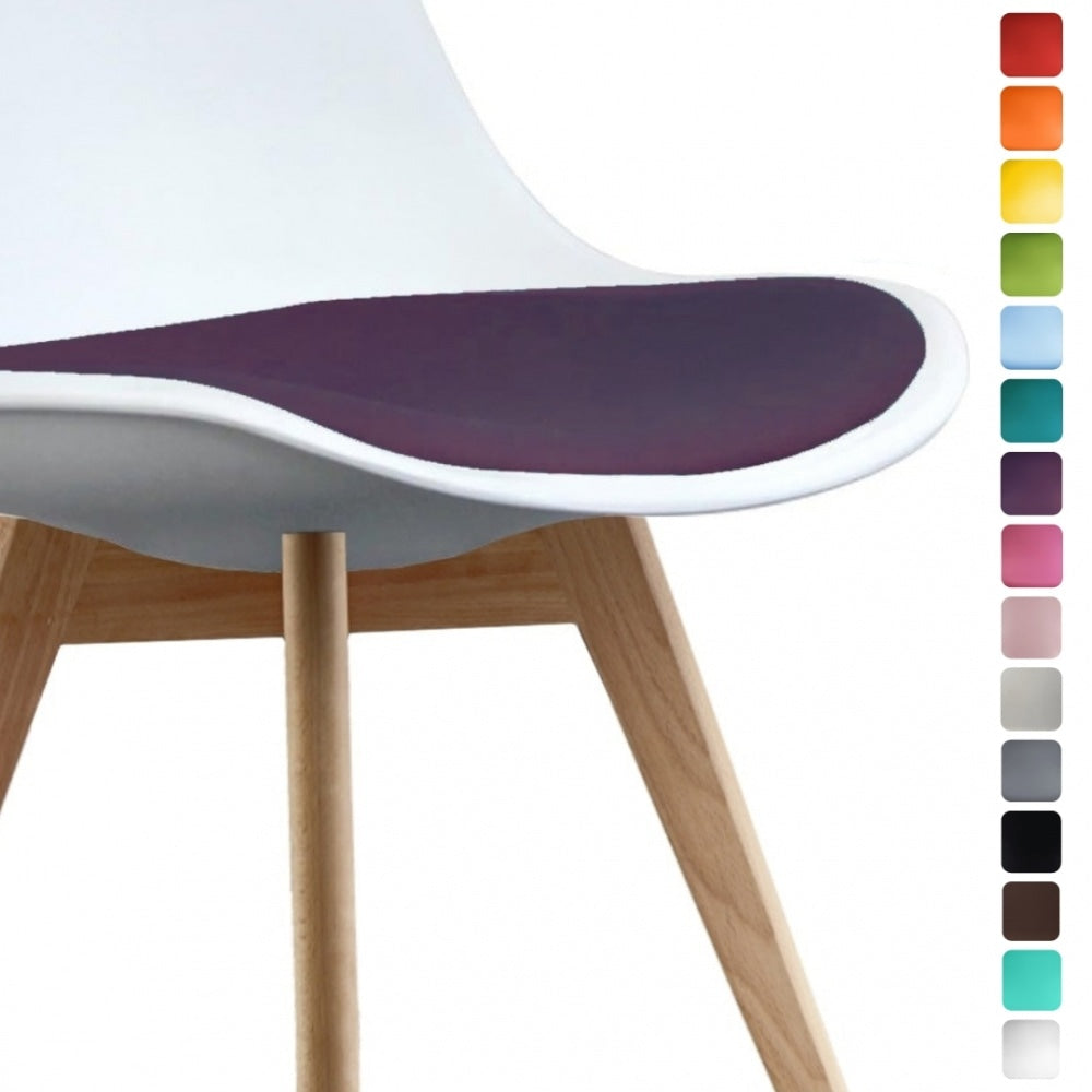 *SPARE* Soho Aubergine PU Cushion for Fusion Living Soho Dining Chairs