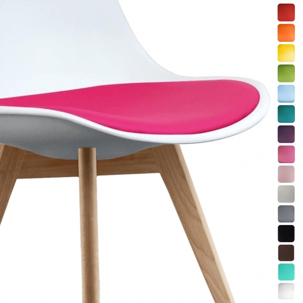 *SPARE* Soho Bright Pink PU Cushion for Fusion Living Soho Dining Chairs