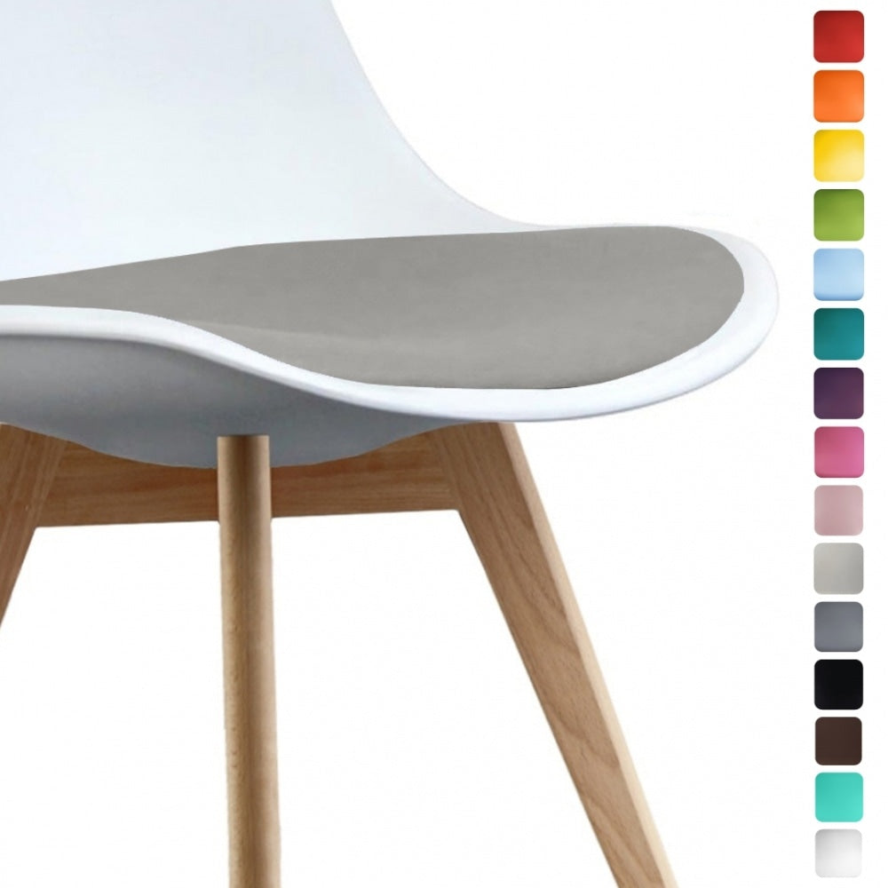 *SPARE* Soho Light Grey PU Cushion for Fusion Living Soho Dining Chairs
