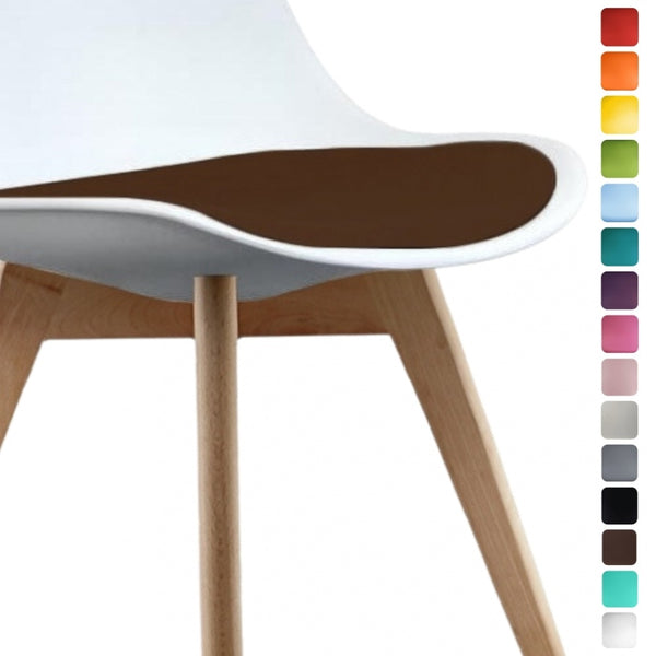 *SPARE* Soho Chocolate Brown PU Cushion for Fusion Living Soho Dining Chairs
