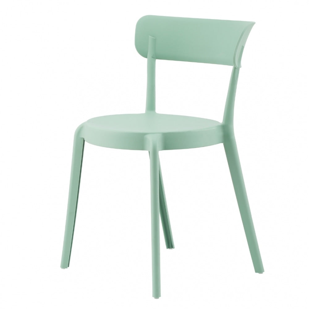 OUTLET Sage Green Plastic Bistro Dining Chair