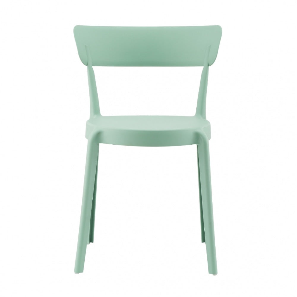 OUTLET Sage Green Plastic Bistro Dining Chair