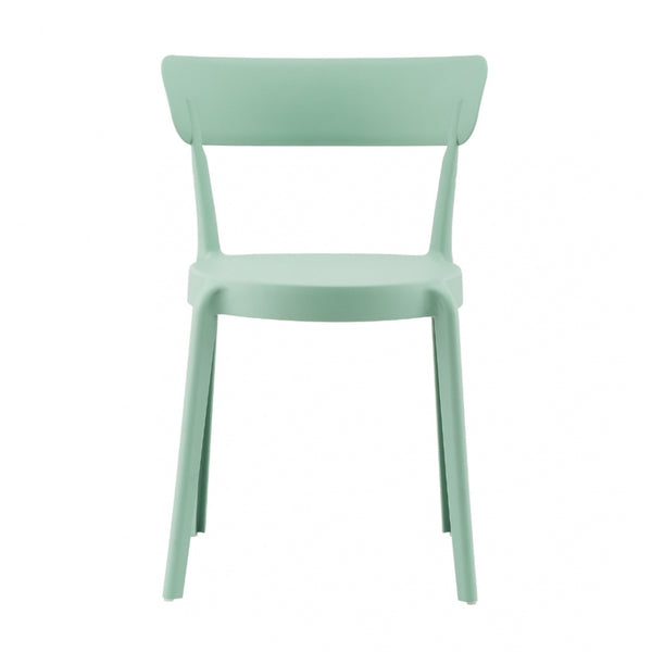 OUTLET Sage Green Plastic Bistro Dining Chair