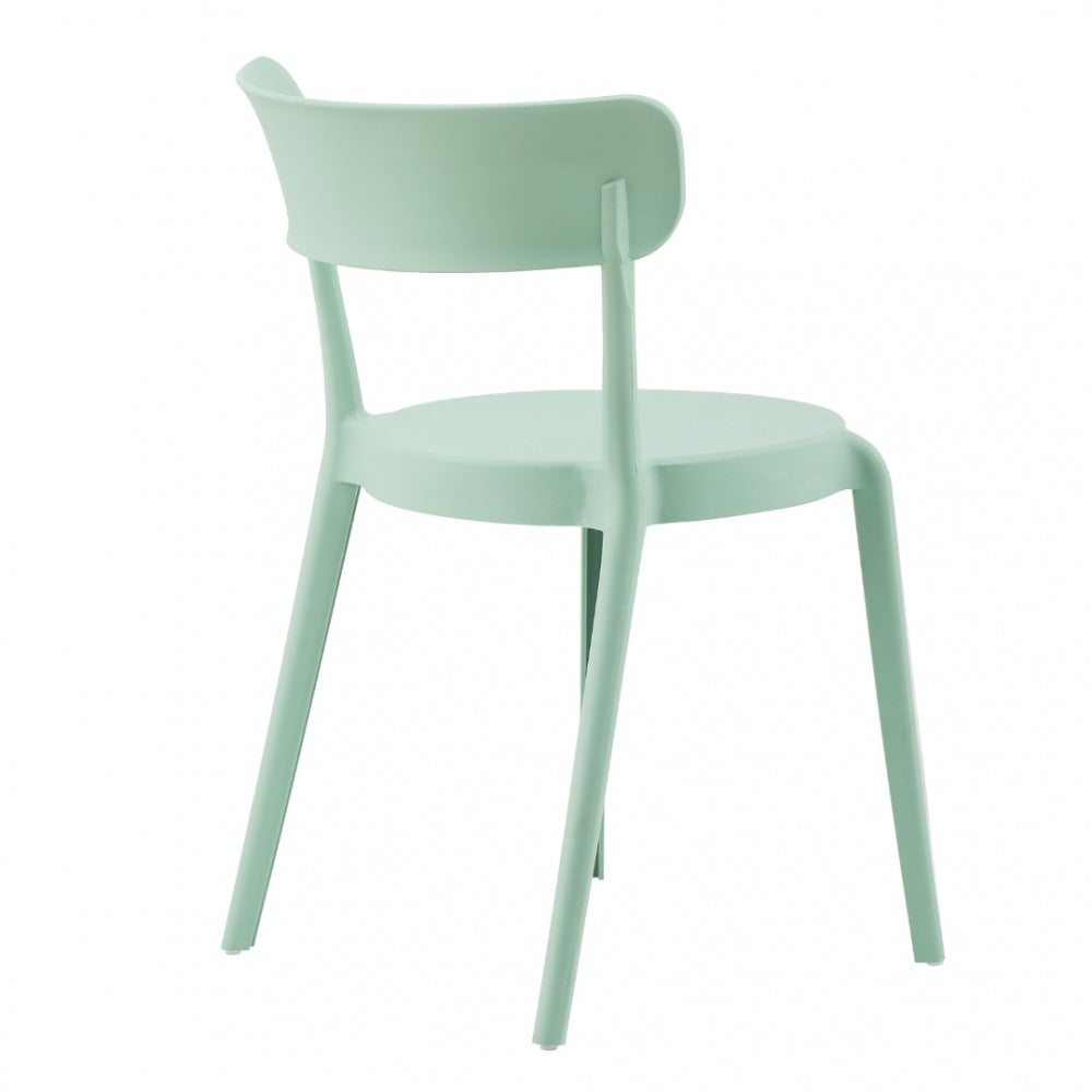 OUTLET Sage Green Plastic Bistro Dining Chair