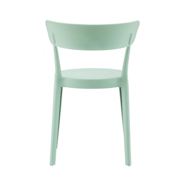 OUTLET Sage Green Plastic Bistro Dining Chair
