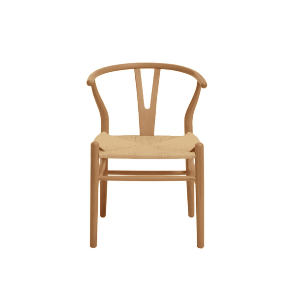 Wishbone Beechwood And Natural Hemp Weave Dining Chair