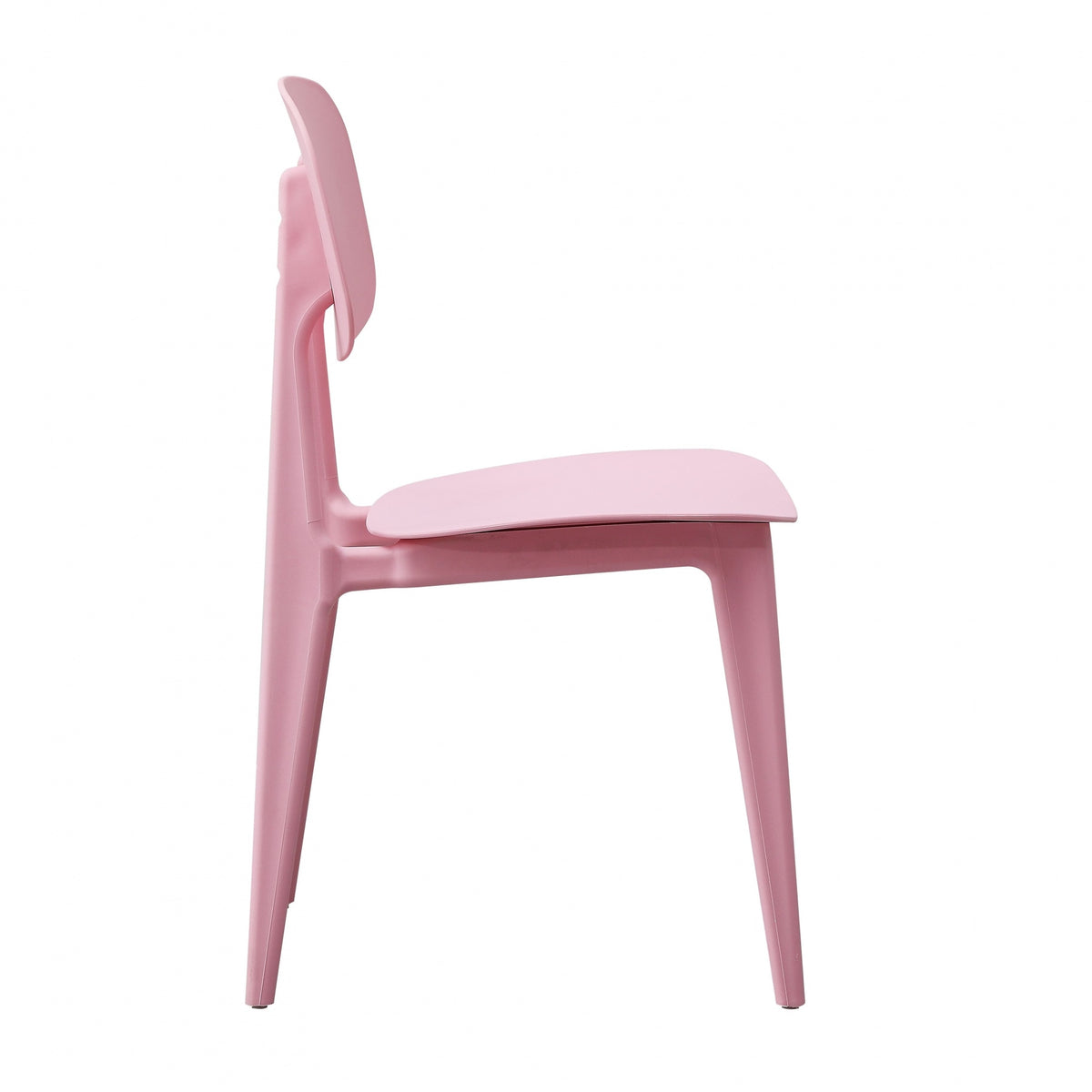 Oslo Baby Pink Plastic Dining Chair