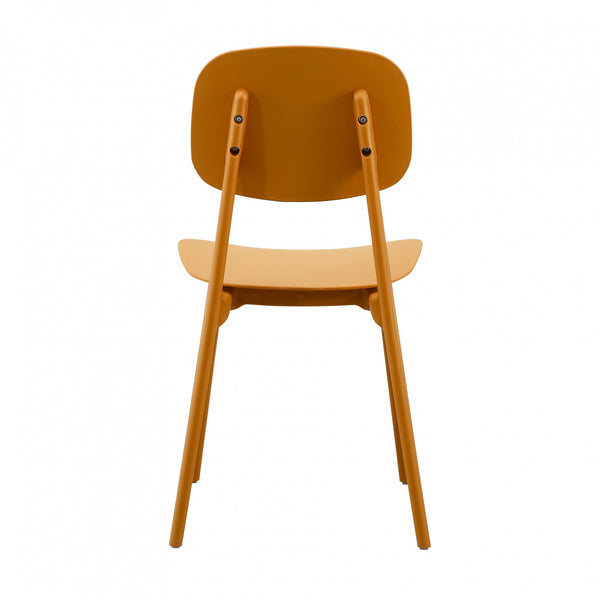 Oslo Mustard Yellow Plastic Dining Chair