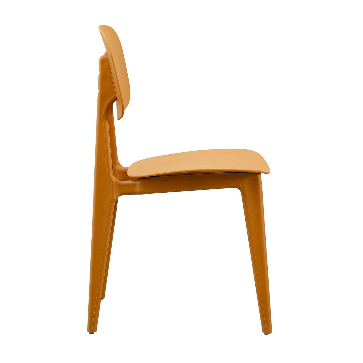 Oslo Mustard Yellow Plastic Dining Chair